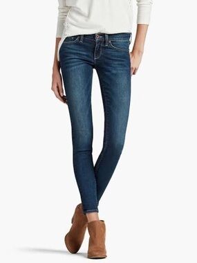 Lucky Brand Charlie Skinny Mid-Rise Medium Wash Stretch Jeans Size 4 / 27 Waist